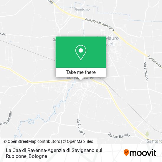 La Caa di Ravenna-Agenzia di Savignano sul Rubicone map