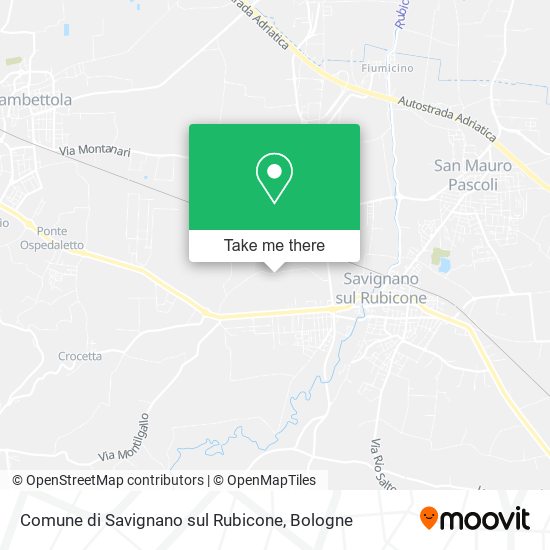 Comune di Savignano sul Rubicone map