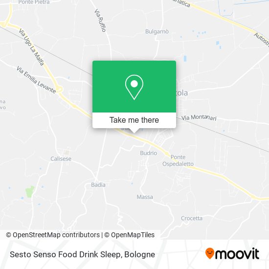 Sesto Senso Food Drink Sleep map