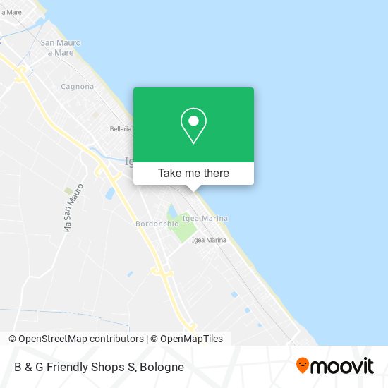 B & G Friendly Shops S map