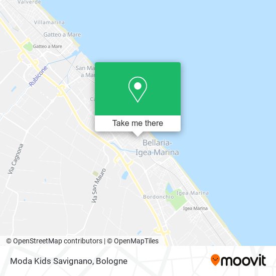 Moda Kids Savignano map