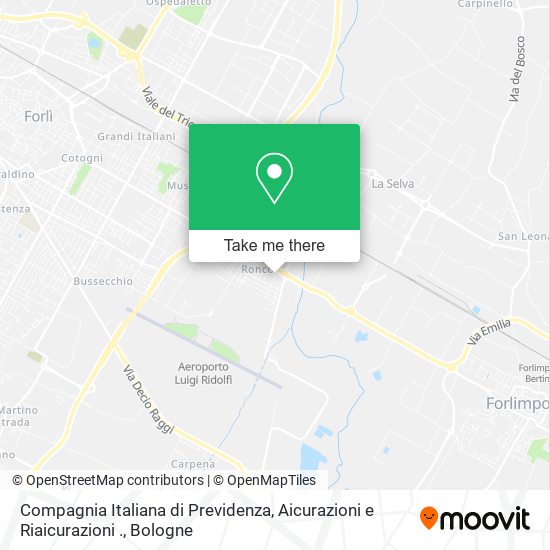 Compagnia Italiana di Previdenza, Aicurazioni e Riaicurazioni . map