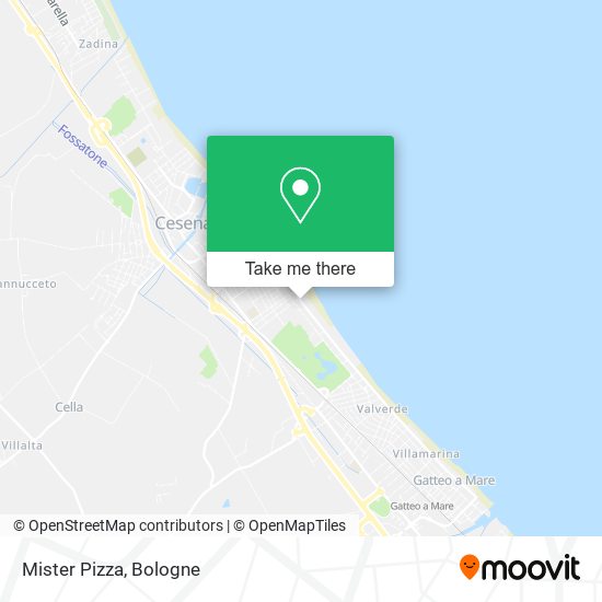 Mister Pizza map
