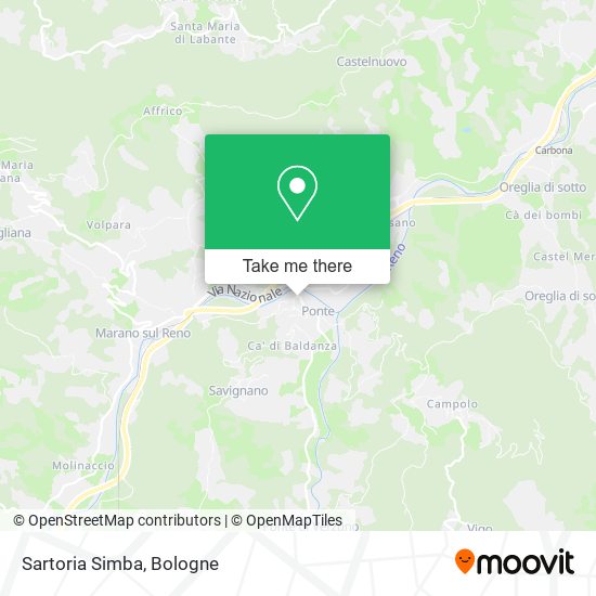 Sartoria Simba map