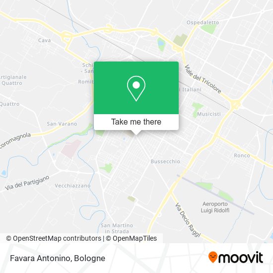 Favara Antonino map