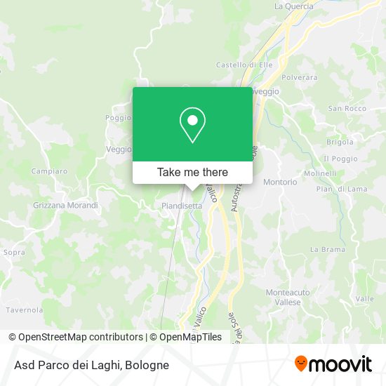 Asd Parco dei Laghi map