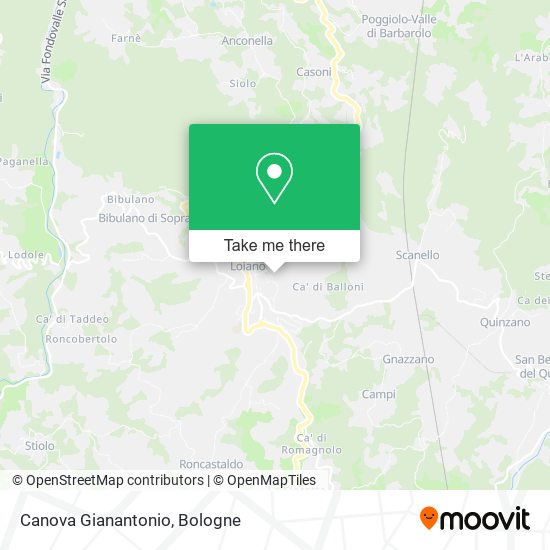 Canova Gianantonio map
