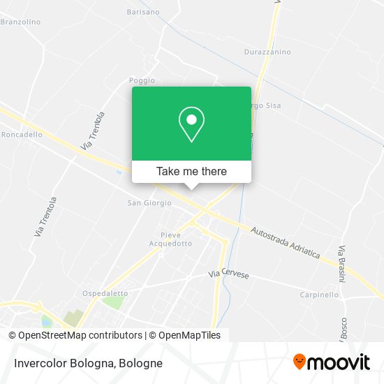 Invercolor Bologna map