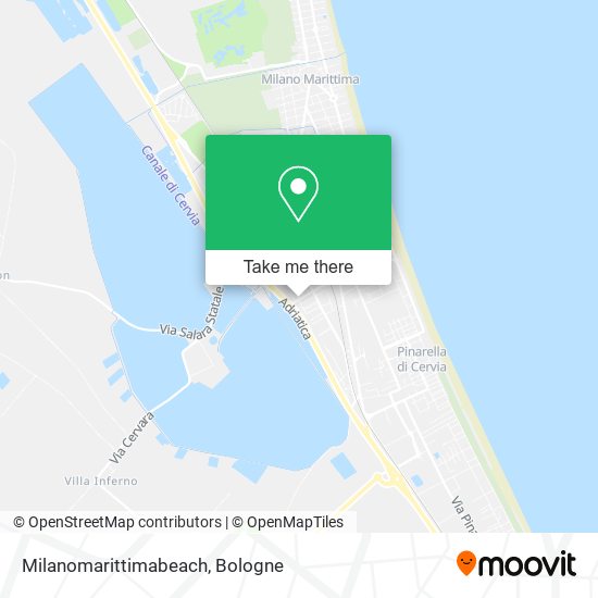 Milanomarittimabeach map