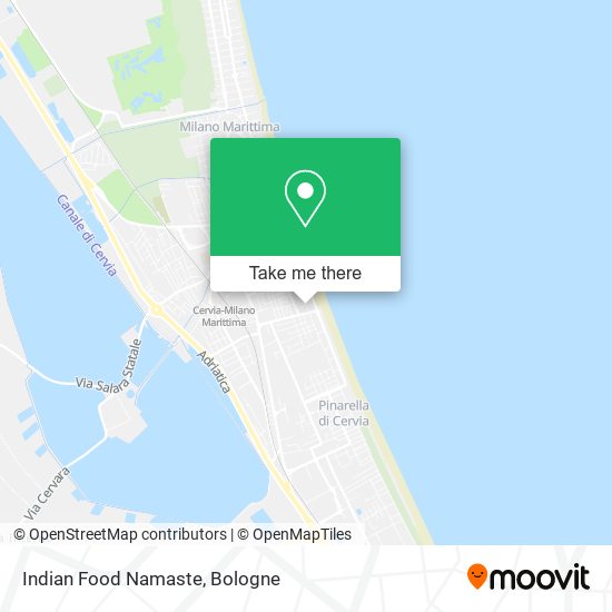 Indian Food Namaste map