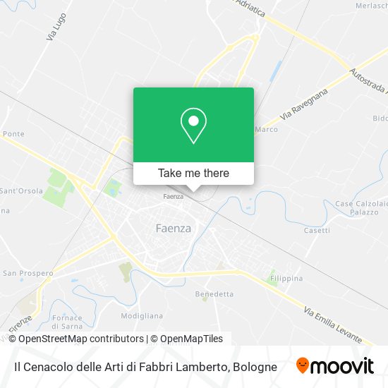 Il Cenacolo delle Arti di Fabbri Lamberto map