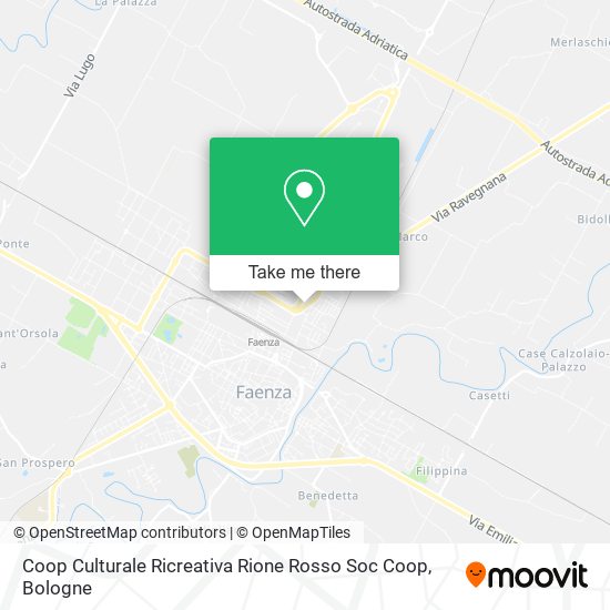 Coop Culturale Ricreativa Rione Rosso Soc Coop map
