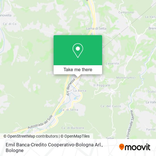 Emil Banca-Credito Cooperativo-Bologna Arl. map