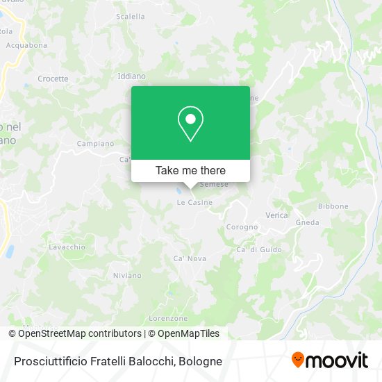 Prosciuttificio Fratelli Balocchi map