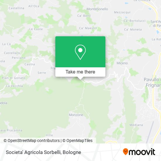 Societa' Agricola Sorbelli map