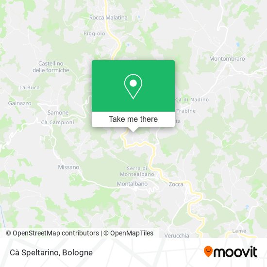 Cà Speltarino map