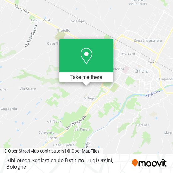 Biblioteca Scolastica dell'Istituto Luigi Orsini map