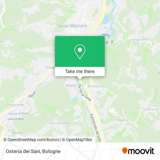 Osteria dei Sani map
