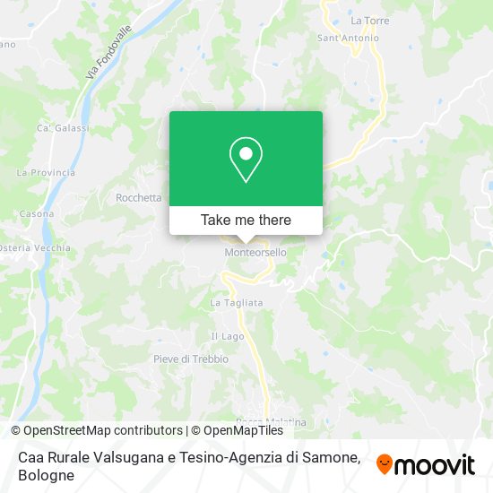 Caa Rurale Valsugana e Tesino-Agenzia di Samone map