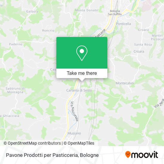 Pavone Prodotti per Pasticceria map