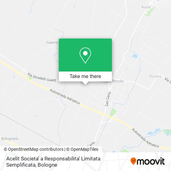 Acelit Societa' a Responsabilita' Limitata Semplificata map
