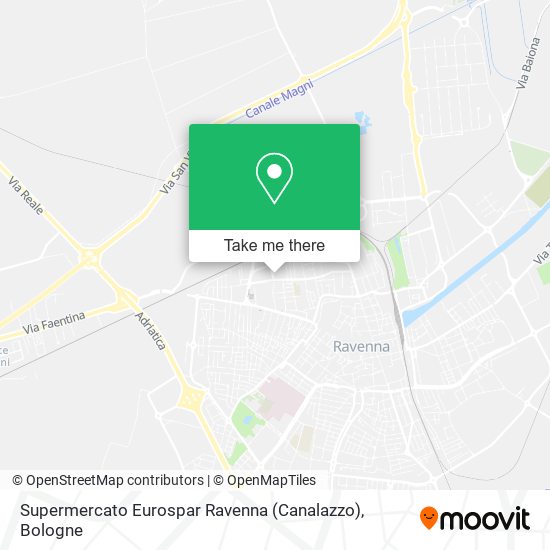 Supermercato Eurospar Ravenna (Canalazzo) map