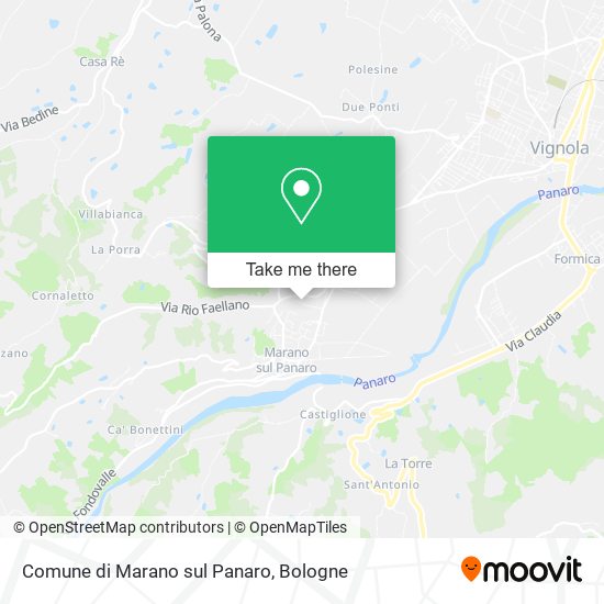 Comune di Marano sul Panaro map