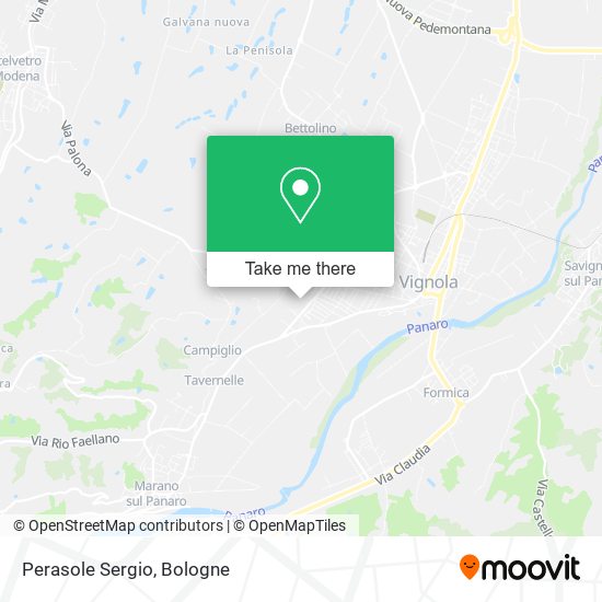 Perasole Sergio map