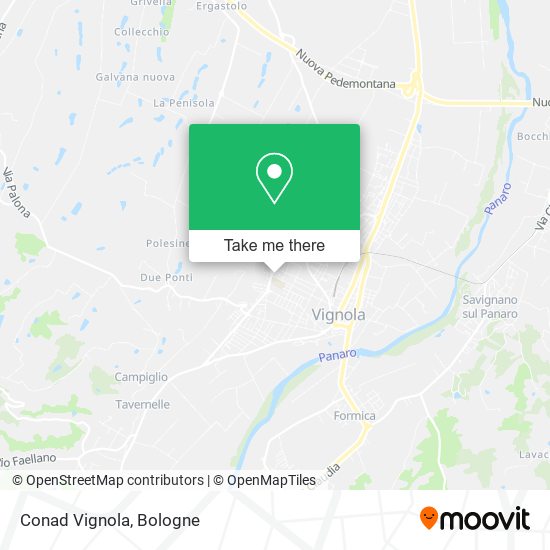 Conad Vignola map