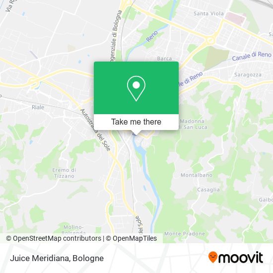 Juice Meridiana map