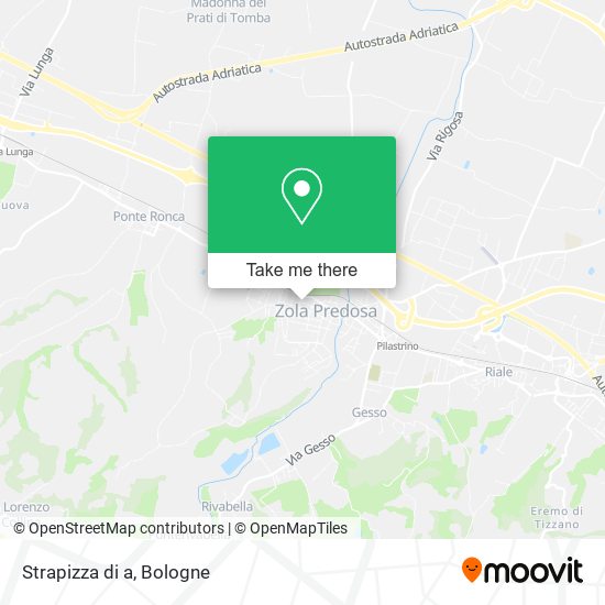 Strapizza di a map