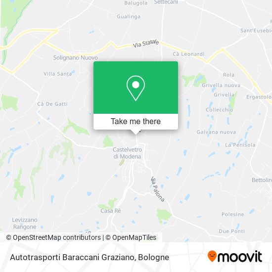 Autotrasporti Baraccani Graziano map