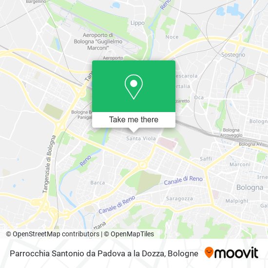 Parrocchia Santonio da Padova a la Dozza map