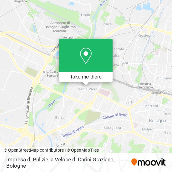 Impresa di Pulizie la Veloce di Carini Graziano map