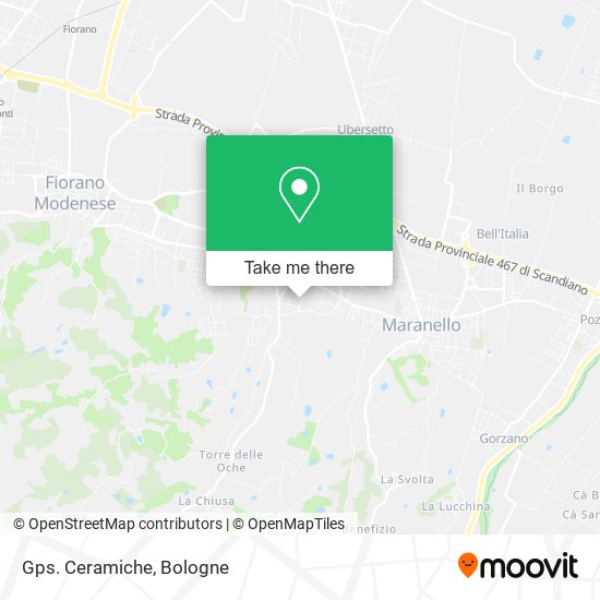 Gps. Ceramiche map