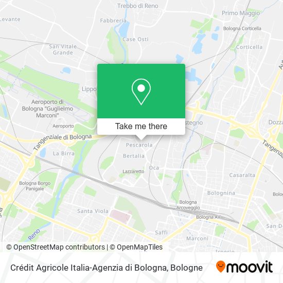 Crédit Agricole Italia-Agenzia di Bologna map