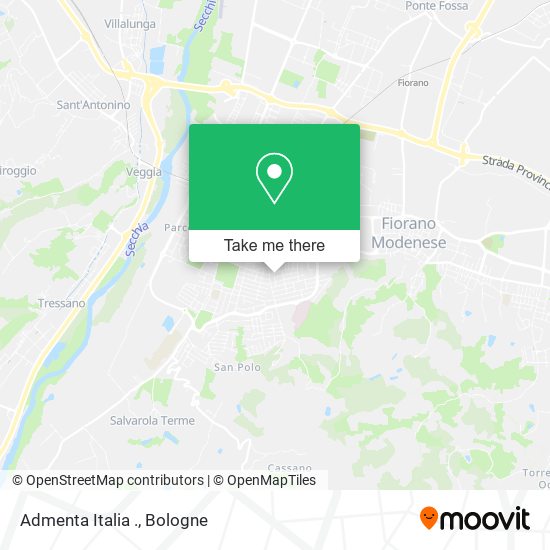 Admenta Italia . map