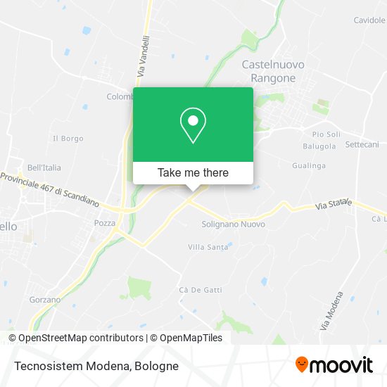 Tecnosistem Modena map