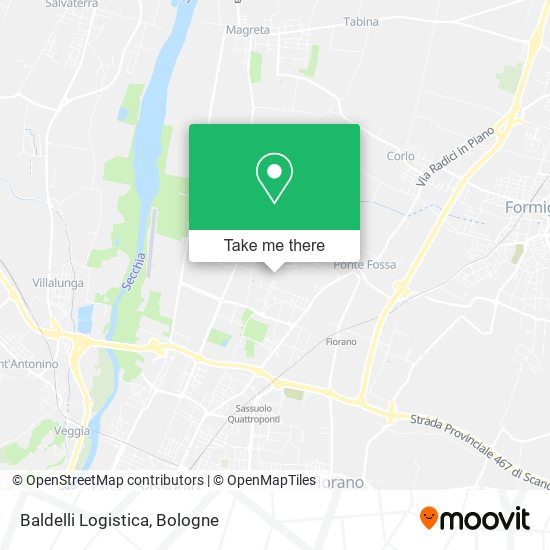 Baldelli Logistica map