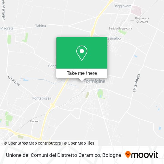 Unione dei Comuni del Distretto Ceramico map