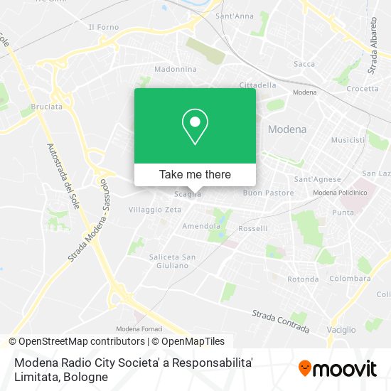 Modena Radio City Societa' a Responsabilita' Limitata map