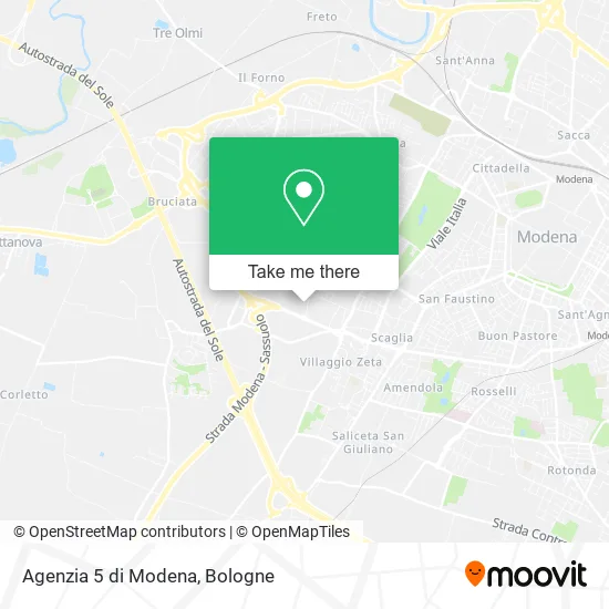 Agenzia 5 di Modena map