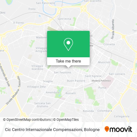 Cic Centro Internazionale Compensazioni map