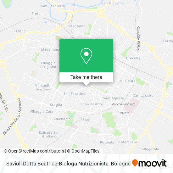 Savioli Dotta Beatrice-Biologa Nutrizionista map