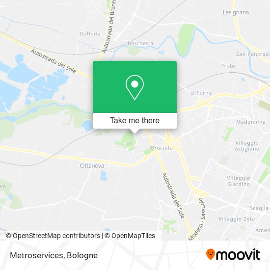 Metroservices map