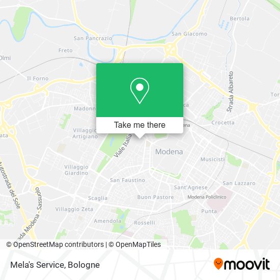 Mela's Service map