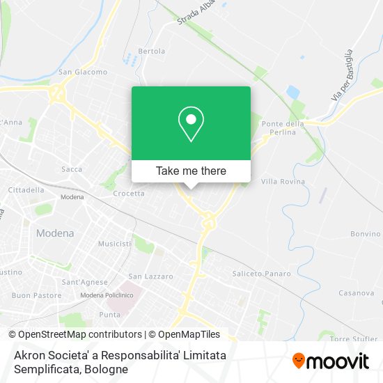 Akron Societa' a Responsabilita' Limitata Semplificata map