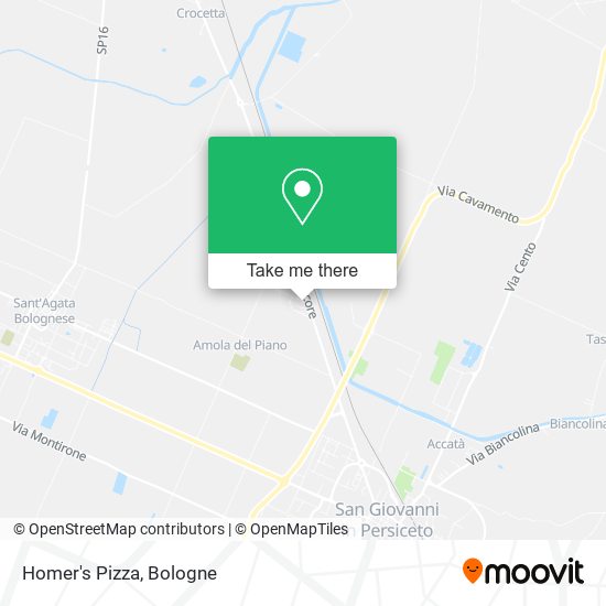 Homer's Pizza map