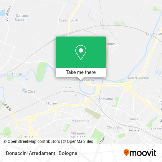 Bonaccini Arredamenti map
