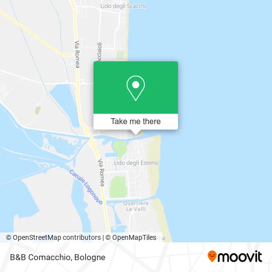 B&B Comacchio map